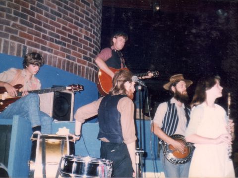 Dress rehearsal with members of the band