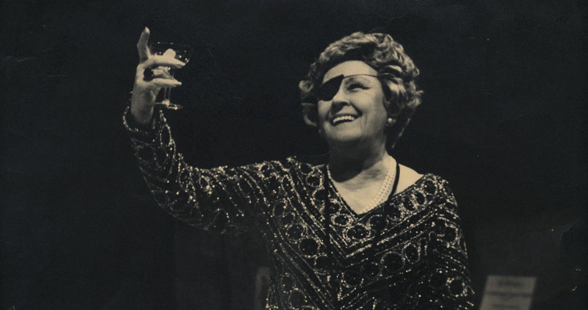 Babette Stephens in The Anniversary, her final role for La Boite Theatre, 1973.