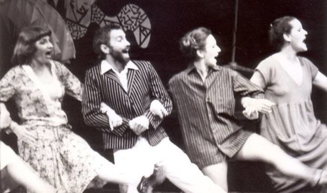 L to R: Suzanne Marshall, Stephen Preston, Narelle Hooper & Rosamund Vidgen, 1980.