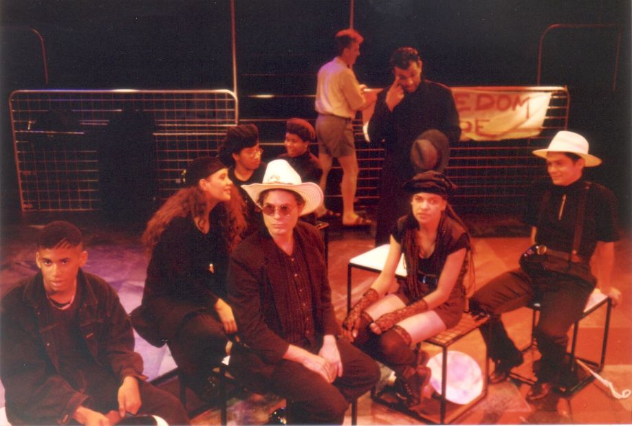 Freedom Ride cast, 1993. Wesley Enoch far right.