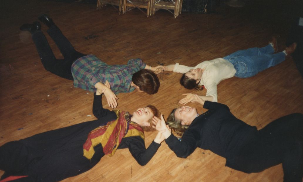 Bottom row: Margi Brown Ash, Karen Crone. Top row: , Sue Rider (director), Ingrid Mason, 1994