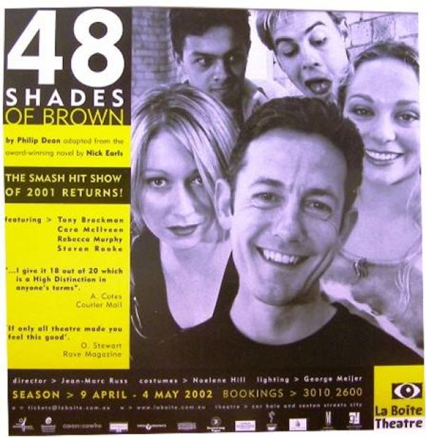 Nick Earls with the cast, 2002.