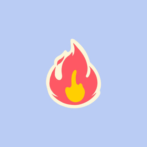 La Boite Theatre's membership program offers ticket buyers great discounts on theatre shows in Brisbane, 10% off food and beverage, invitations to special events and plenty more.  This image shows an illustrated fire emoji set against a blue backdrop.