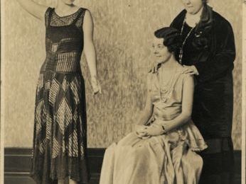 Rhoda Felgate (standing R) in The Laughing Lady, 1932.