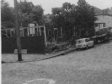 Demolition underway, corner Sexton  and Hale Streets, Milton, 1971.