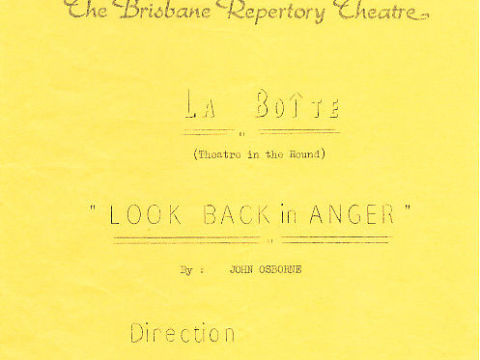 The inaugural production in the first La Boite.