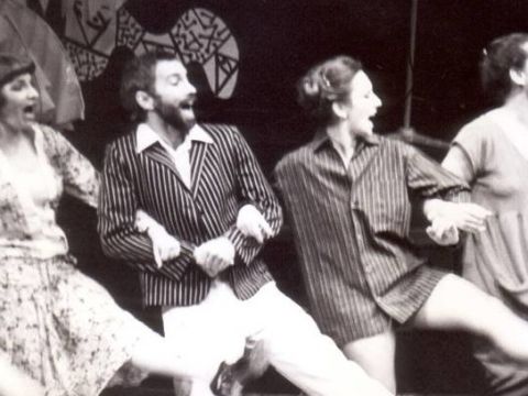 L to R: Suzanne Marshall, Stephen Preston, Narelle Hooper & Rosamund Vidgen, 1980.