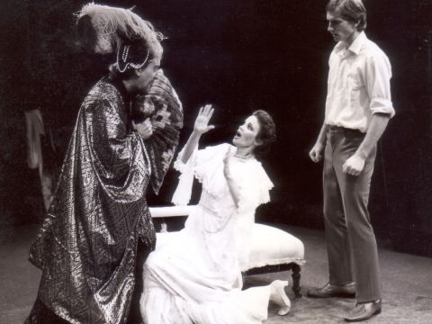 Peter Darch, Christine Hoepper, David Harpham in the Othello scene from The Man from Mukinupin, 1980.