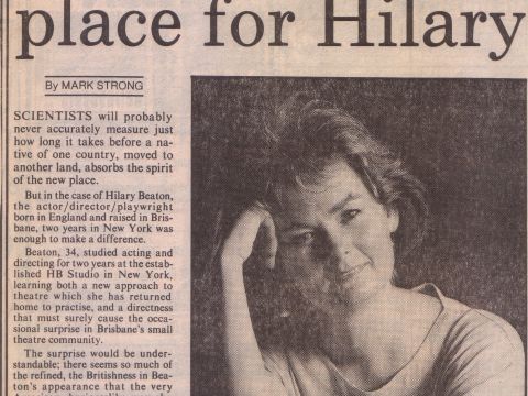 Article (Part 1) on Hilary Beaton, director of Jigsaws
