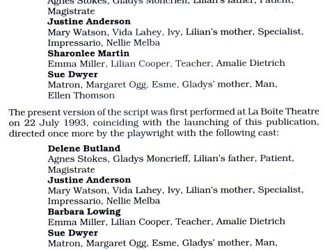 The Matilda Women, Playlab Press 1993, p 11.