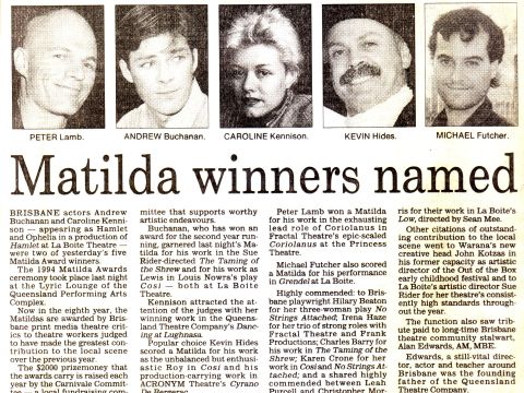 1994 Matilda Awards