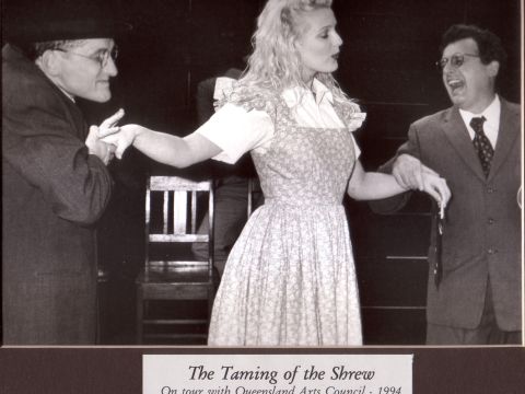 The Taming of the Shrew on tour, 1994.