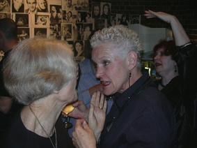 Eileen Beatson & Rosamund Vidgen at The FInal Bow, 2003.