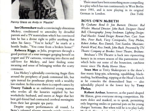 Encore Australia, September 1983, review part 2.