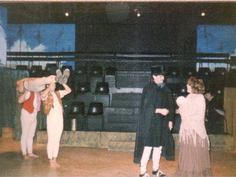 Dress rehearsal with members of the ensemble