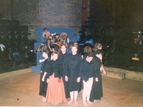 Dress rehearsal with members of the ensemble
