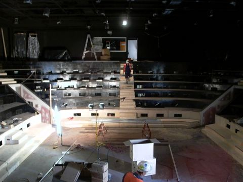 Building the theatre's interior