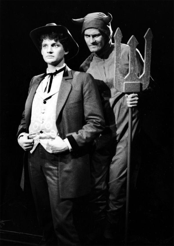Anthony Phelan and Sean Mee in The Legend of King O'Malley by Michael Boddy and Bob Ellis, directed by Malcolm Blaylock, 1980.