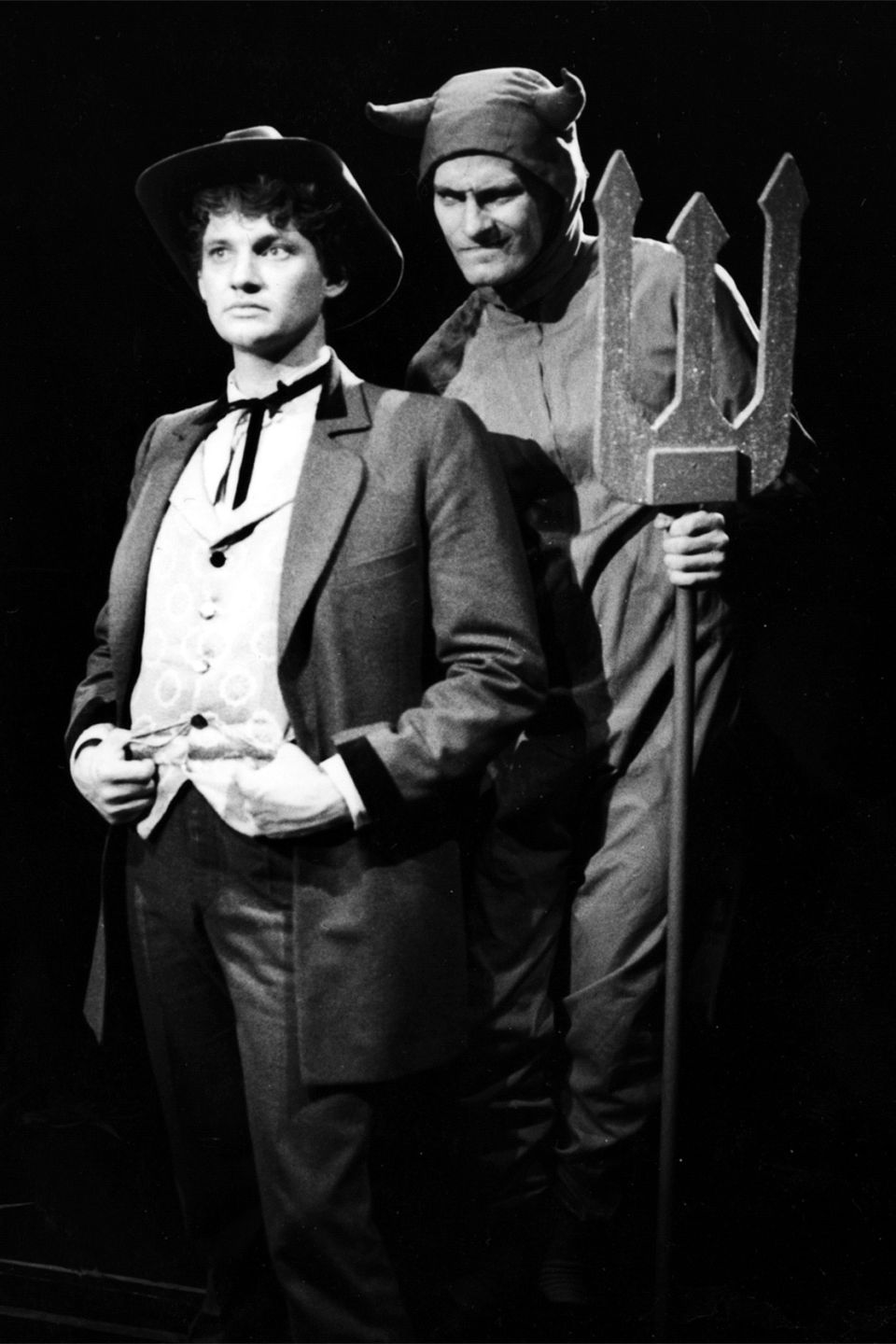 Anthony Phelan and Sean Mee in The Legend of King O'Malley by Michael Boddy and Bob Ellis, directed by Malcolm Blaylock, 1980.